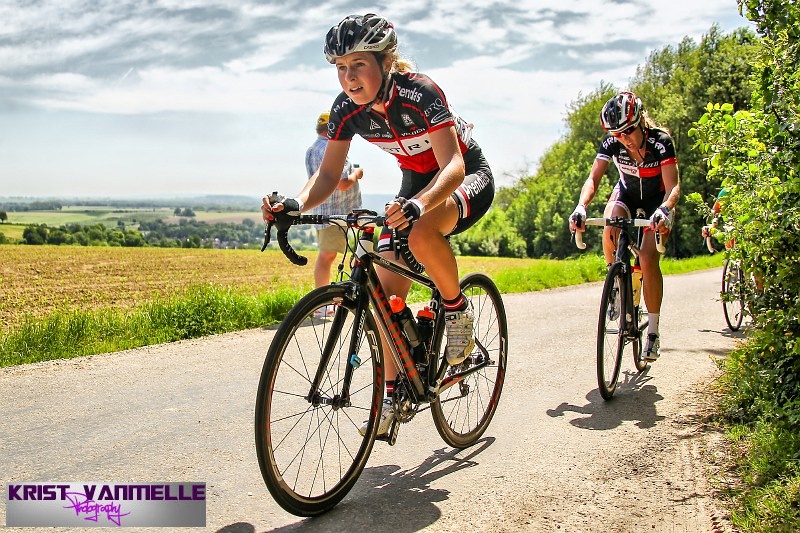 The Cauburg isn't the only mountain facing women riders. Annie Simpson at Valkenburg